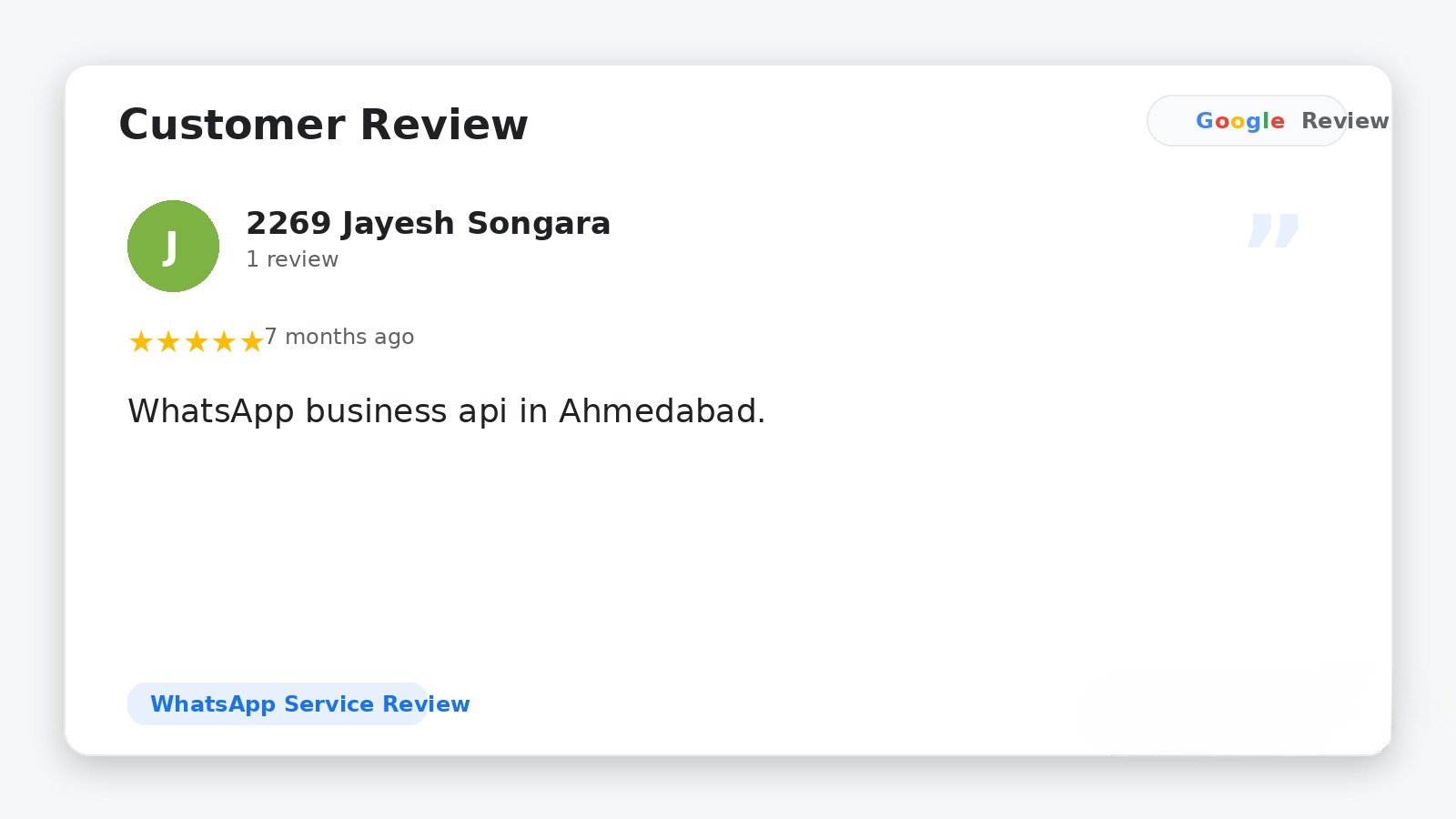 Google Review 16 new