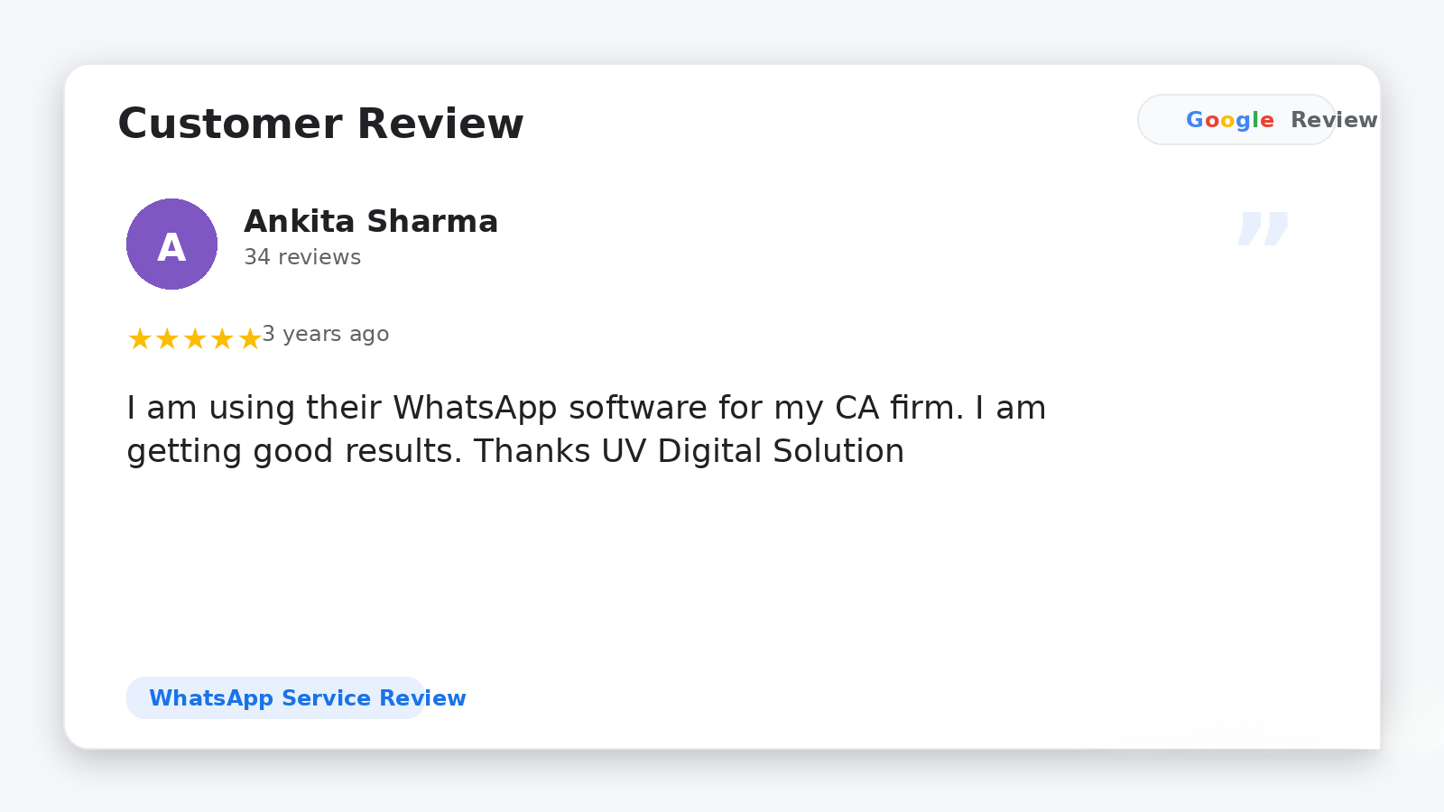 Google Review 18 new